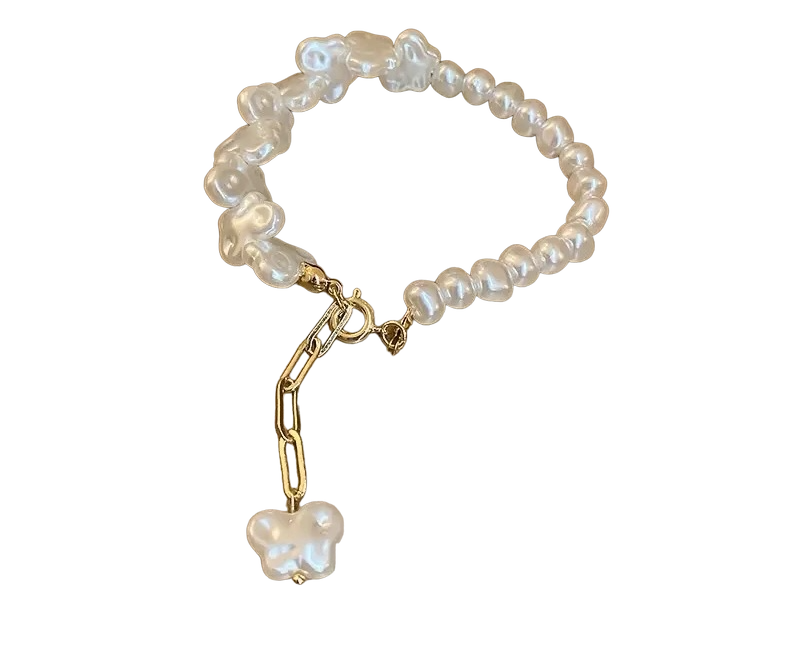 Butterfly Pearl Bracelet